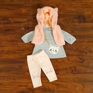 Kitty 3-Piece Set 3-6M